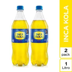 INCA KOLA - Gaseosa Pack 2 Botellas 1 L