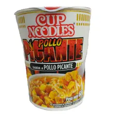 NISSIN - Pasta Precocida Cup Noodles Pollo Picante Empaque 68 g