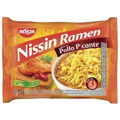 NISSIN - Pasta Precocida Trigo Ramen Pollo Picante Empaque 85 g
