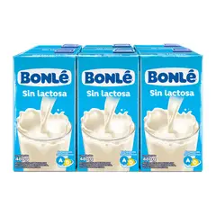BONLE - Mezcla Láctea Bonlé Sin Lactosa Sixpack Caja 480 g