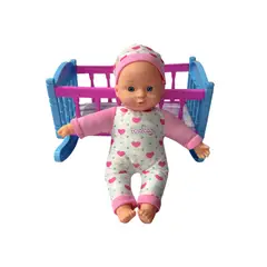 BOSTECITOS - Muñeca con Cuna 28 cm