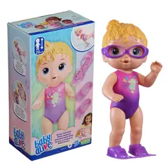 BABY ALIVE - Muñeca Sunny La Nadadora Cabello Rubio