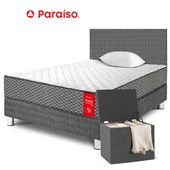 PARAISO - Dormitorio Nappy Pocket 20 1.5 Plazas + Baúl C