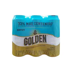 GOLDEN - Cerveza Sixpack Lata 473 mL