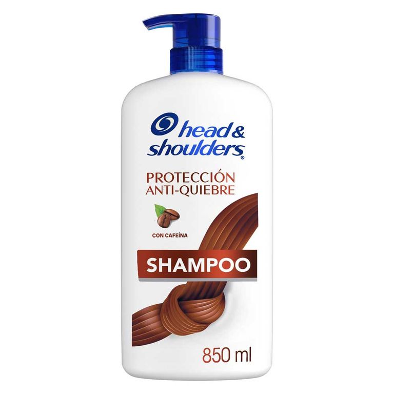 Shampoo Head & Shoulders Protección Caída Cafeína Botella 850 mL