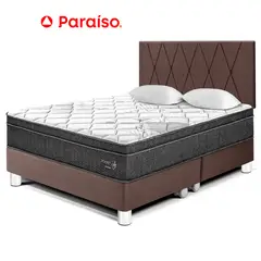 PARAISO - Dormitorio Pocket Star King + Cabecera Loft Chocolate