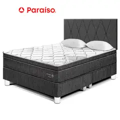 PARAISO - Dormitorio Pocket Star King + Cabecera Loft Charcoal