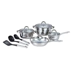 CASA JOVEN - Juego de Ollas 11 Piezas Acero Inoxidable