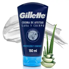 GILLETTE - Crema Afeitadora Hombre Aloe Vera Envase 150 mL