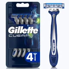 GILLETTE - Máquina de Afeitar Cuerpo Empaque 4 Und