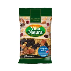 VILLA NATURA - Snacks Cocktail con Nueces Sin Sal Bolsa 150 g