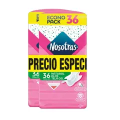 NOSOTRAS - Toalla Higiénica Alas Tela Gel Empaque 72 Und