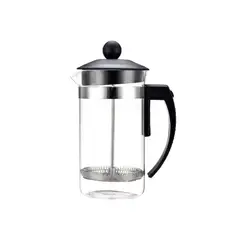 CASA JOVEN - Cafetera Presión 1L Borosilicato Negra