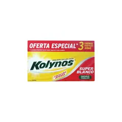 KOLYNOS - Crema Dental Súper Blanco Caja 3 Und