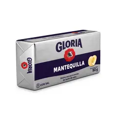 GLORIA - Mantequilla con Sal en Barra Empaque 90 g