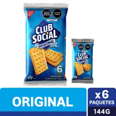CLUB SOCIAL - Galleta Regular Paquete 6 Und