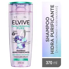 ELVIVE - Shampoo Hialuronico Pure Hidra Purificador Botella 370 mL