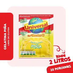 UNIVERSAL - Gelatina Piña Empaque 130 g