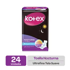 KOTEX - Toalla Higiénica Nocturna Ultrafina Empaque 24 und