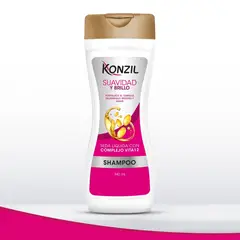 KONZIL - Shampoo Suavidad Y Brillo Seda Liquida Botella 340 mL