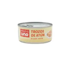 PRECIO UNO - Trozos de Atún en Aceite Lata 140 g