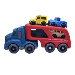 GENERICO - Camión Pre Escolar Transportador con 4 Autos