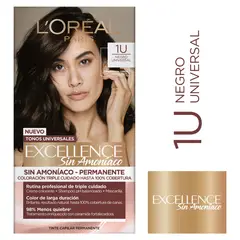 EXCELLENCE - Tinte Sin Amoniaco Tono 1U Negro