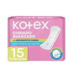 KOTEX - Protectores Diarios Indicador PH Empaque 15 Und