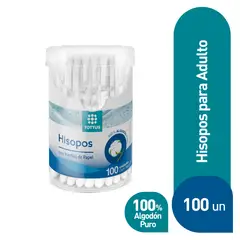 TOTTUS - Hisopos Papel Adulto Envase 100 Und