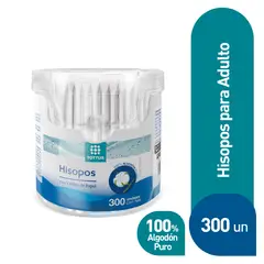 TOTTUS - Hisopos Papel Adulto Envase 300 Und
