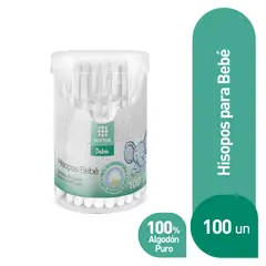 TOTTUS - Hisopos Papel Bebé Envase 100 Und