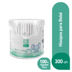 TOTTUS - Hisopos Papel Bebé Envase 300 Und