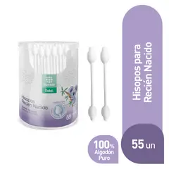 TOTTUS - Hisopos Papel Recién Nacidos Envase 55 Und