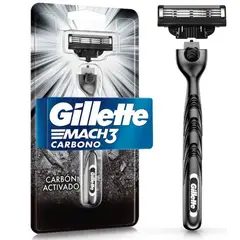 GILLETTE - Máquina de Afeitar Mach3 Carbono