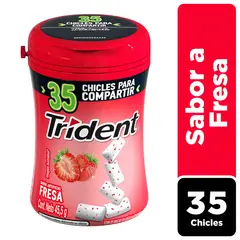 TRIDENT - Botella Fresa 45.5g