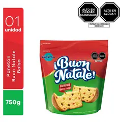 BUON NATALE - Panetón Clásico Bolsa 750 g