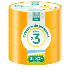 TOTTUS - Jabón de Glicerina Bebé Empaque 3 Und
