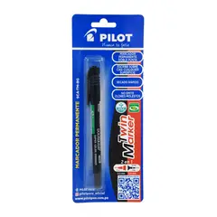 PILOT - Plumón Permanente 2 En 1 Color Negro