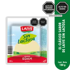 LAIVE - Queso Edam Sin Lactosa Empaque 180 g