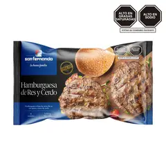 undefined - Hamburguesa de Cerdo y Res San Fernando Empaque 340 g