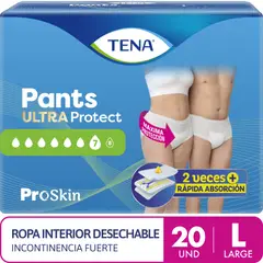 TENA - Pañal para Adulto Pants Ultra Talla L Empaque 20 Und