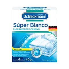 DR. BECKMANN - Blanqueador de Ropa Dr Beckmann Súper Blanco Caja 6 Und