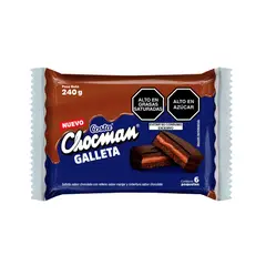COSTA - Galleta Chocman Chocolate Relleno Manjar Pack 6 Und