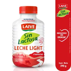 LAIVE - Leche Light Sin Lactosa Botella 390 g