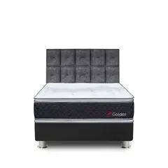 FORLI - Dormitorio America Golden Queen + Cabecera Kimiko