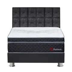 FORLI - Dormitorio America Platinium King + Cabecera Kimiko