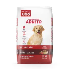 PRECIO UNO - Alimento Seco Perros Adultos Bolsa 25 Kg