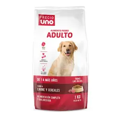PRECIO UNO - Alimento Seco Perros Adultos Bolsa 1 Kg