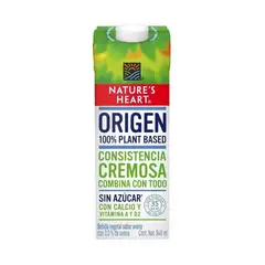 NATURES HEART - Bebida Vegetal Avena Sin Azúcar Caja 946 mL