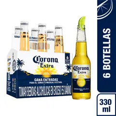 CORONA - Cerveza 6 Pack Botella 330 mL